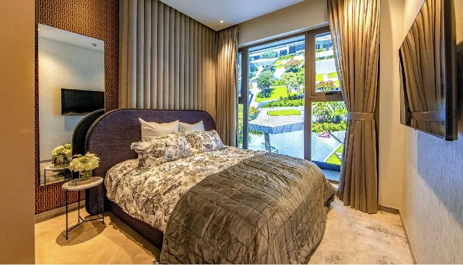 Căn hộ 1PN rộng 51.23m2 Masteri Centre Point tầng 4 ban công hướng Đông Nam có giá bao nhiêu 1m2?