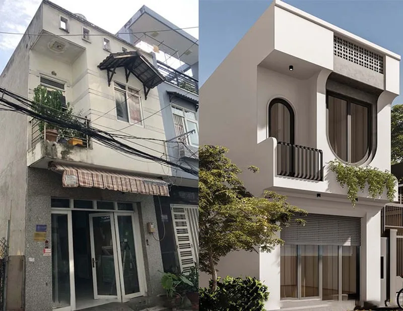 Tăng giá trị nhà phố khi bán bằng cách cải tạo mặt tiền