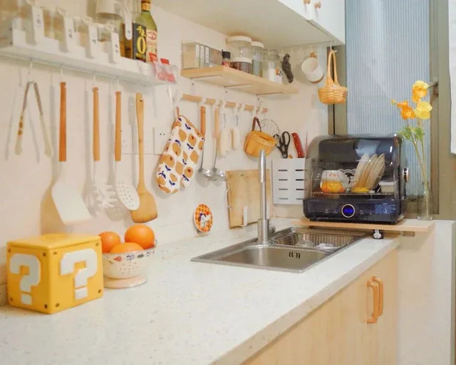 Thiết kế nội thất căn hộ 47m2 khoa học, mỗi góc đều có chức năng để không lãng phí diện tích