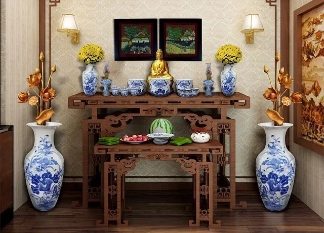Hướng đặt bàn thờ hợp phong thủy cho người mệnh Hỏa