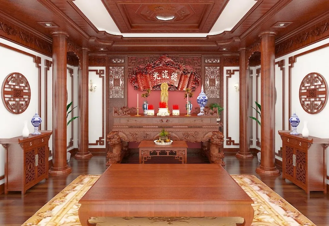 Có nên đặt bàn thờ gia tiên trong phòng khách không?