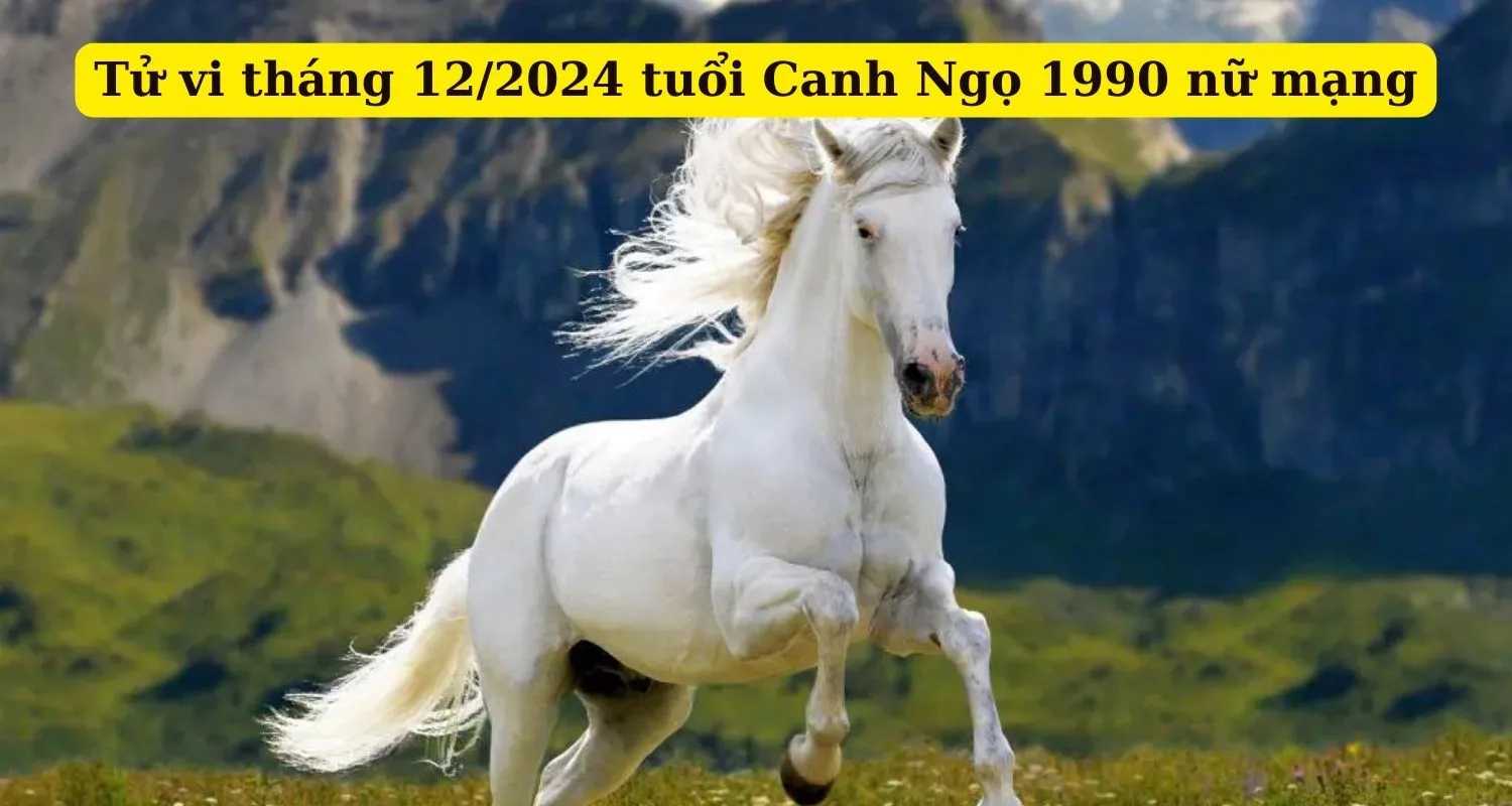 Tháng 12 năm 2024 (Âm lịch) của tuổi 1990 Canh Ngọ nữ mạng có gì cần chú ý?