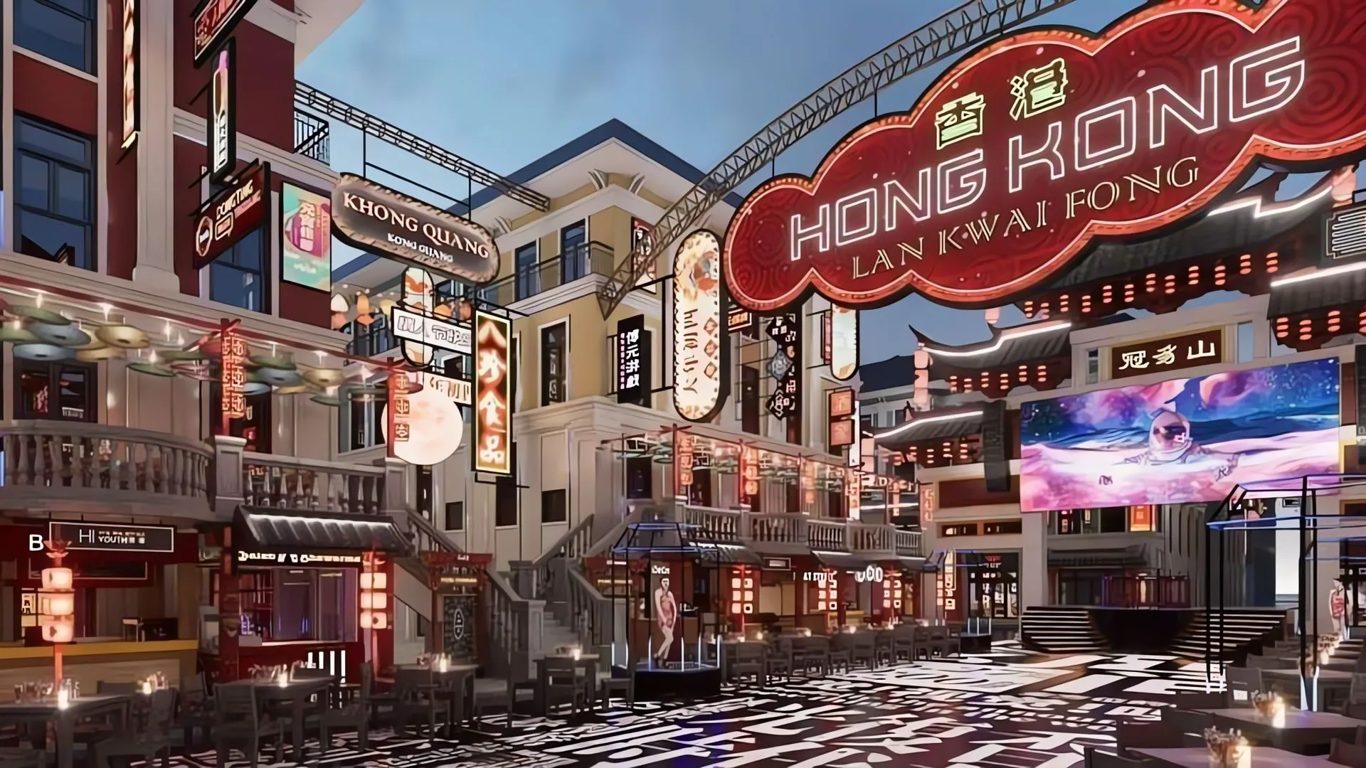 Có những hoạt động giải trí độc đáo nào tại phố Lan Quế Phường phân khu Little Hong Kong?