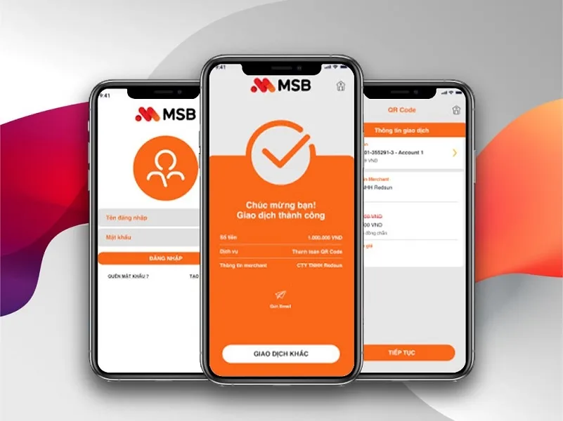 Các khoản phí khi sử dụng dịch vụ e-banking của MSB bao gồm những gì?