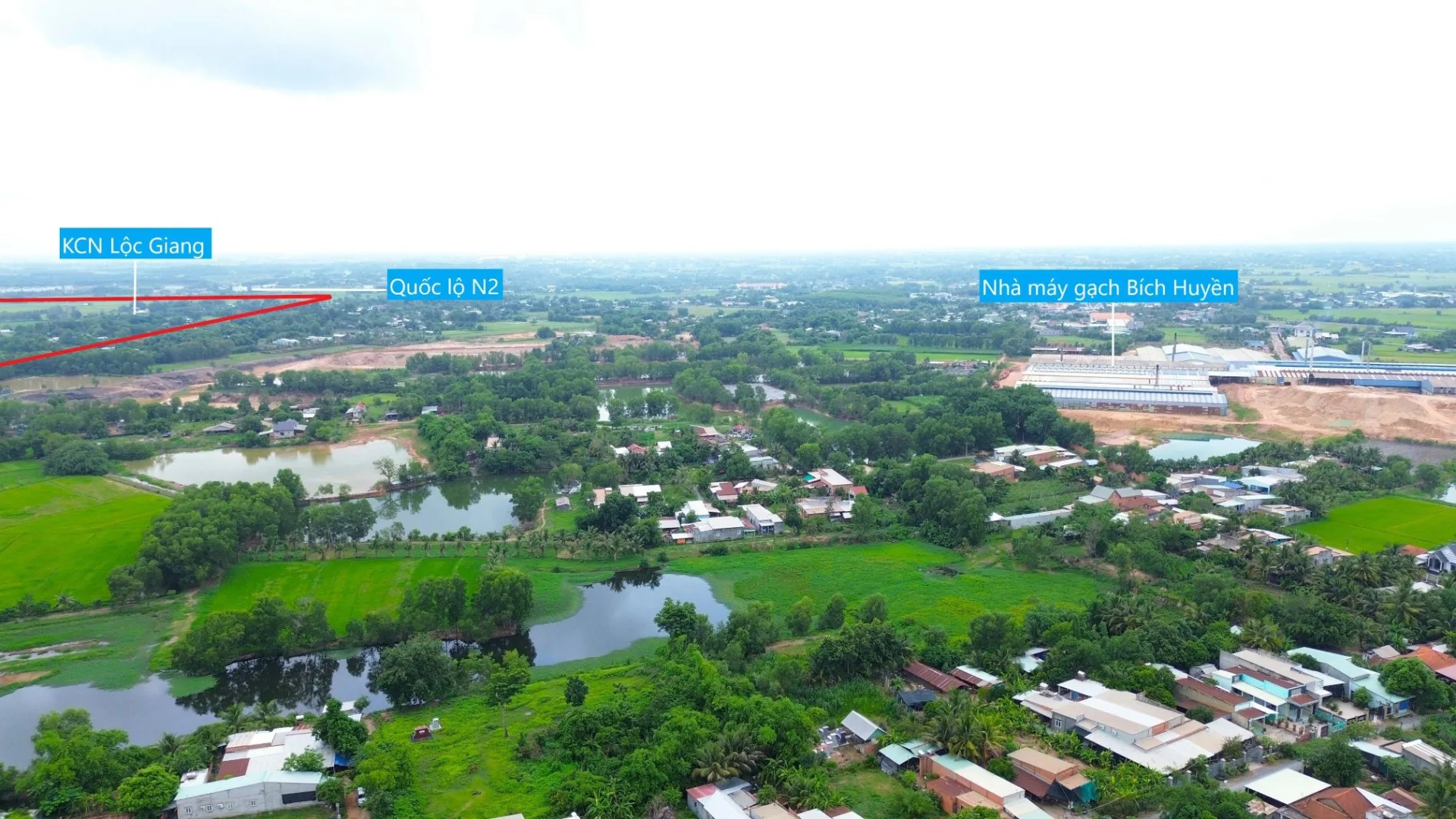 Cập nhật bản đồ quy hoạch 1/2000 Khu công nghiệp Lộc Giang Long An mới nhất