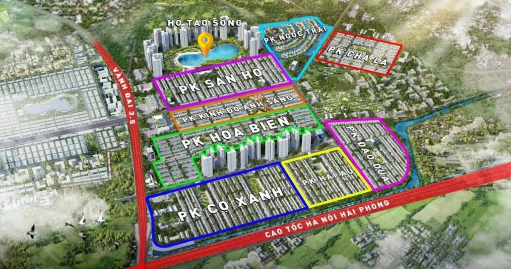 Cách di chuyển nhanh nhất từ Vinhomes Ocean Park 2 đến công viên Yên Sở