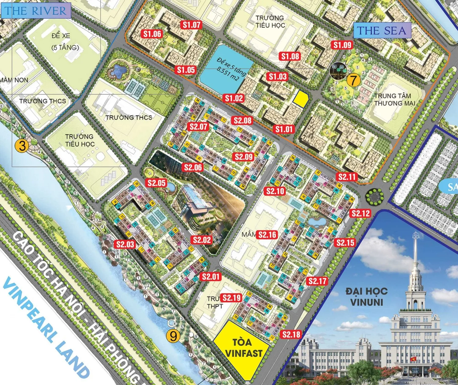 Căn 1PN+ tòa S2.09 - The Sapphire - Vinhomes Ocean Park Gia Lâm 42.8m² có giá bao nhiêu?