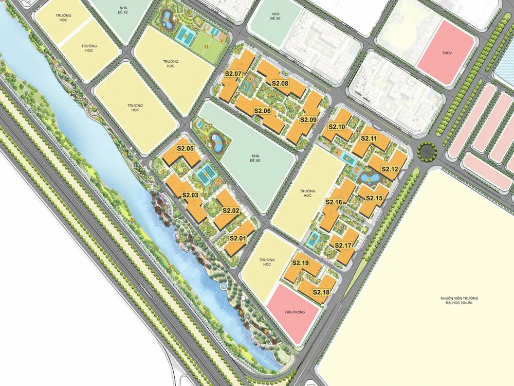 Tòa S2.10 Vinhomes Ocean Park Gia Lâm có bao nhiêu căn góc?