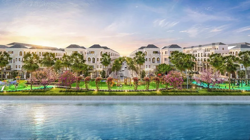 Shophouse phân khu Đảo Dừa Vinhomes Ocean Park 2 nằm ở những trục đường nội khu nào?