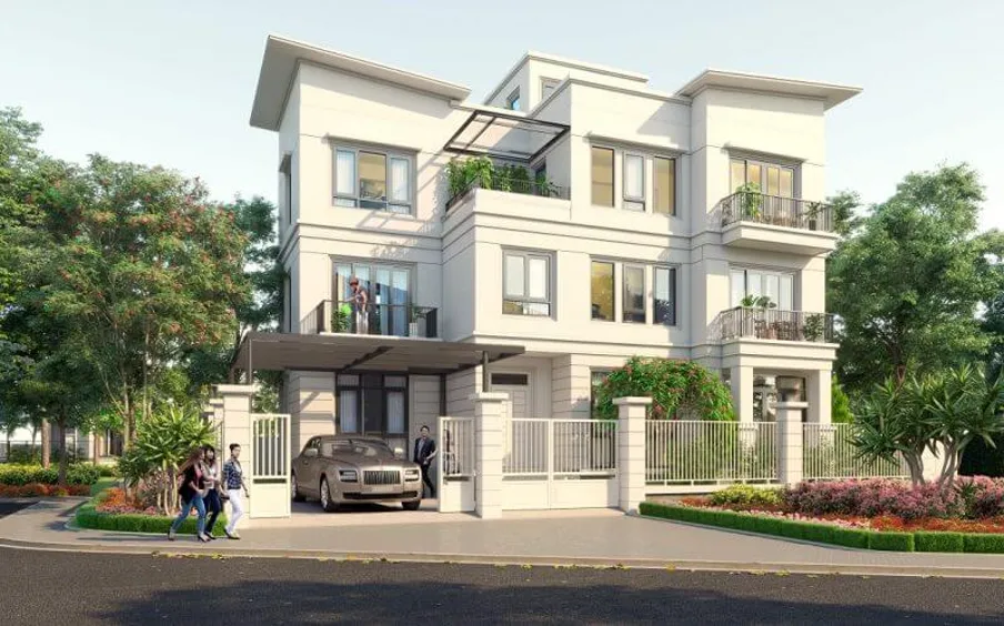 Giá bán hiện tại của biệt thự song lập 140m2, mặt tiền 10m phân khu Cọ Xanh là bao nhiêu?