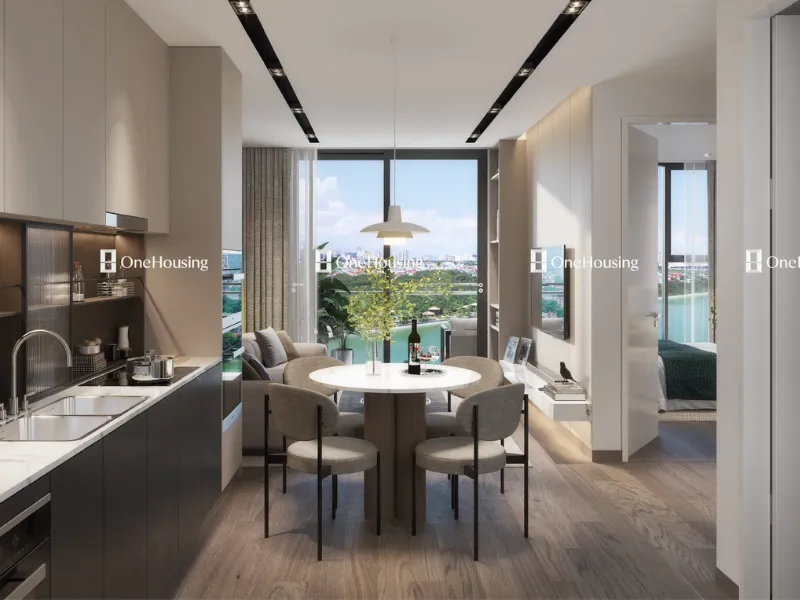 Căn hộ 1PN+ tòa A Masteri West Heights 41.86m2 đang bán bao nhiêu?