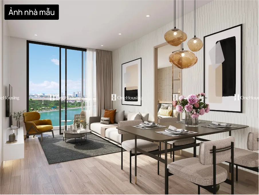 Căn hộ 2PN+ tòa A Masteri West Heights 63.72m2 đang bán bao nhiêu?