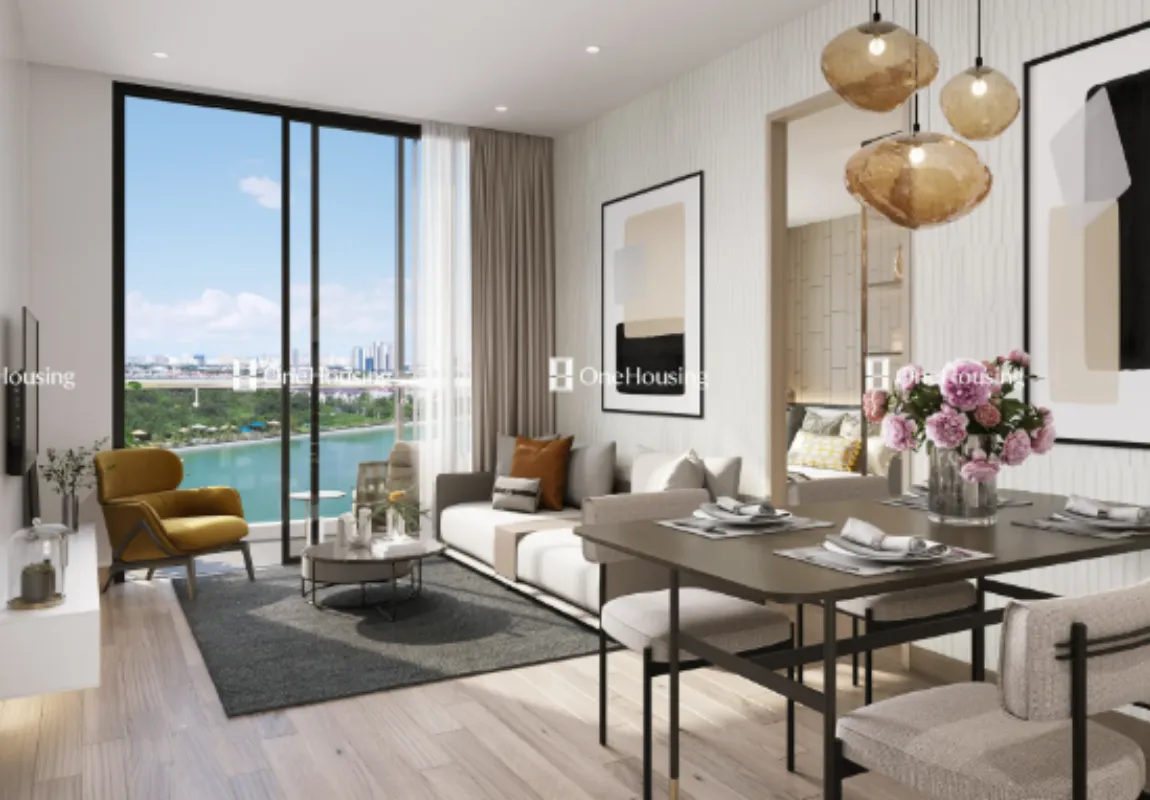 Căn hộ 2PN tòa A Masteri West Heights 61.77m2 đang bán bao nhiêu?
