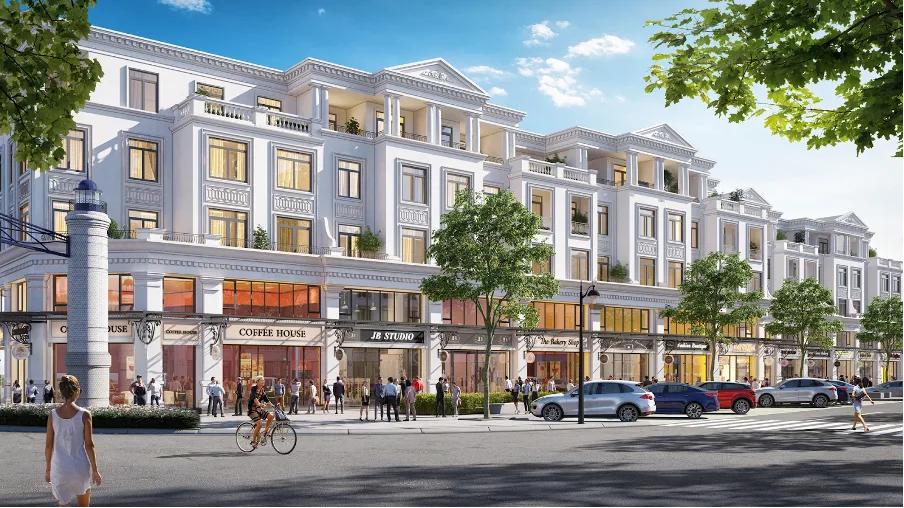 Shophouse xẻ khe thuộc dãy nào ở phân khu Chà Là có giá bán thấp nhất?