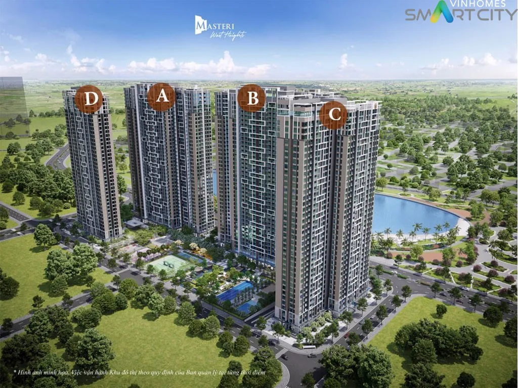 Căn 2PN+ tòa A - Masteri West Heights hướng Đông Bắc, Đông Nam giá bao nhiêu 1m2?