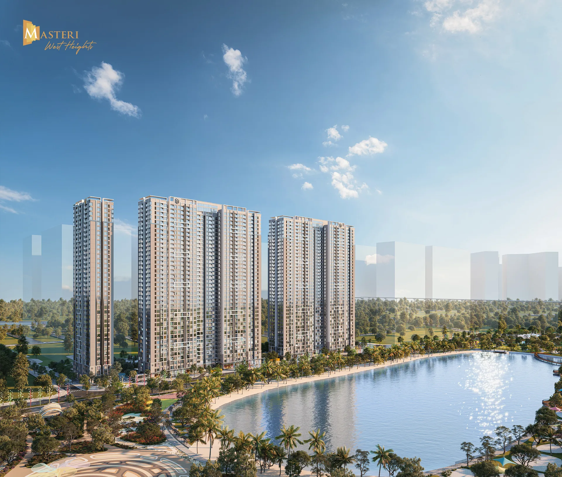 Khám phá công viên nội khu lớn nhất Smart City tại West B – Masteri West Heights