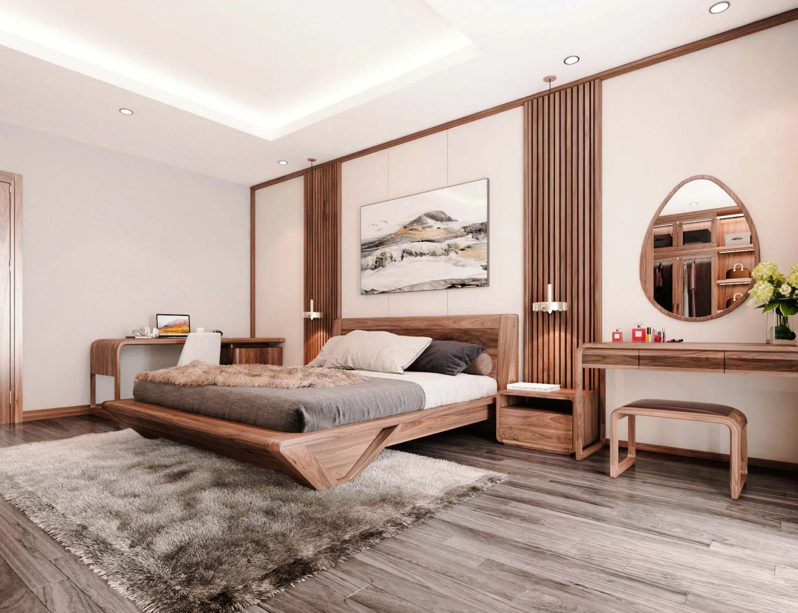 Bí quyết bày bàn trang điểm trong phòng ngủ đúng phong thủy