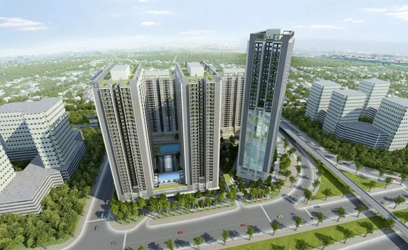 Quy mô và mật độ xây dựng của chung cư Thăng Long Capital huyện Hoài Đức như thế nào?
