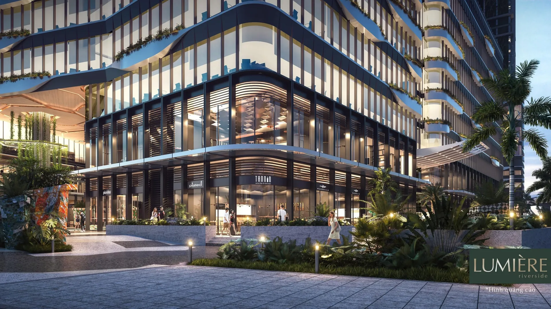 Căn hộ 2 phòng ngủ tòa West dự án Lumière Riverside có diện tích bao nhiêu m2?