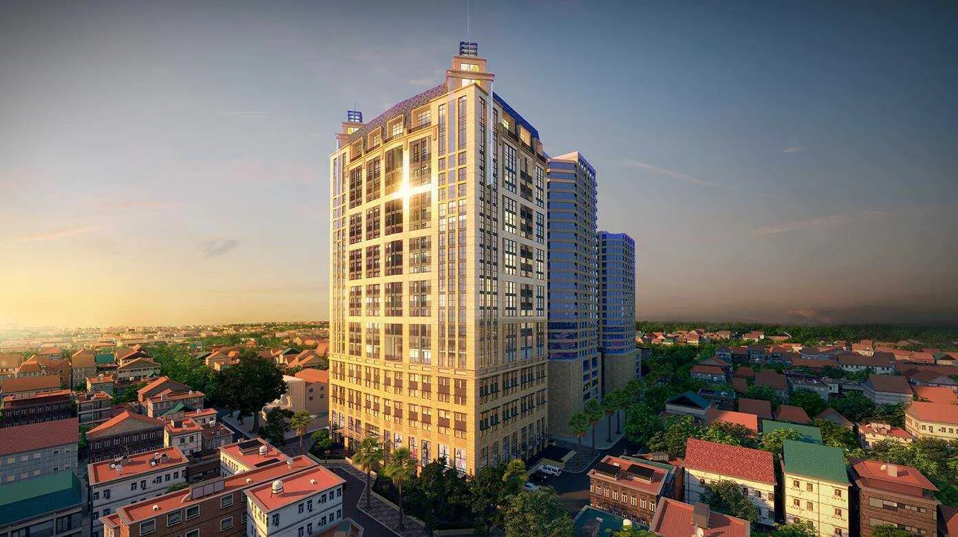 Quy mô và mật độ xây dựng chung cư Hoàng Thành Tower quận Hai Bà Trưng như thế nào?