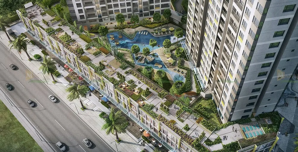 Điểm nhấn xanh tại Masteri An Phú Quận 2 - Vườn trên không Sky Jardin