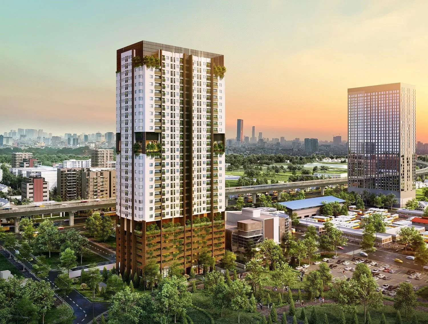 Quy mô và mật độ xây dựng chung cư FLC Green Apartment quận Nam Từ Liêm là bao nhiêu?