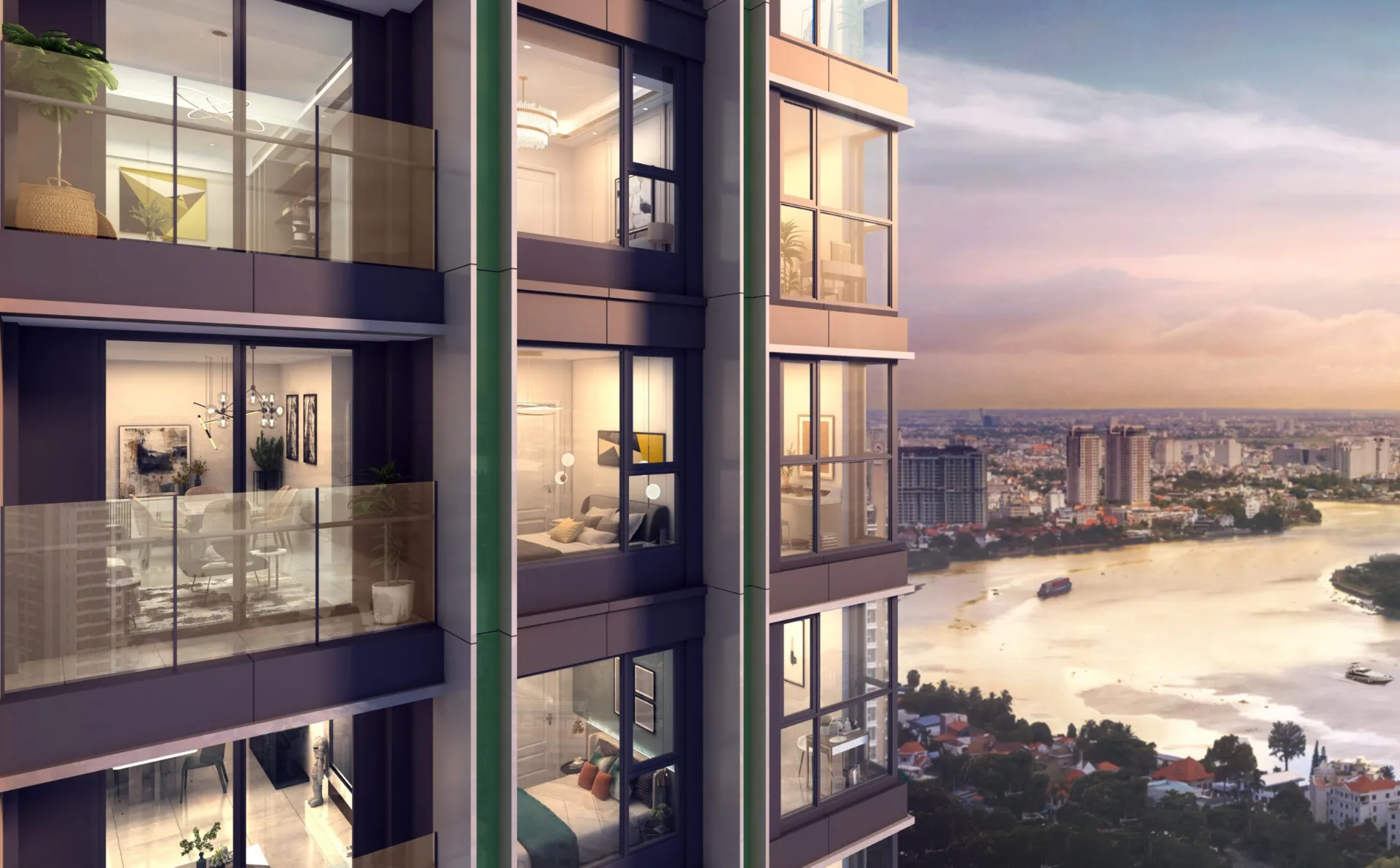Sống tại căn hộ Lumière Riverside có bị ảnh hưởng bởi tiếng ồn từ xa lộ Hà Nội không?