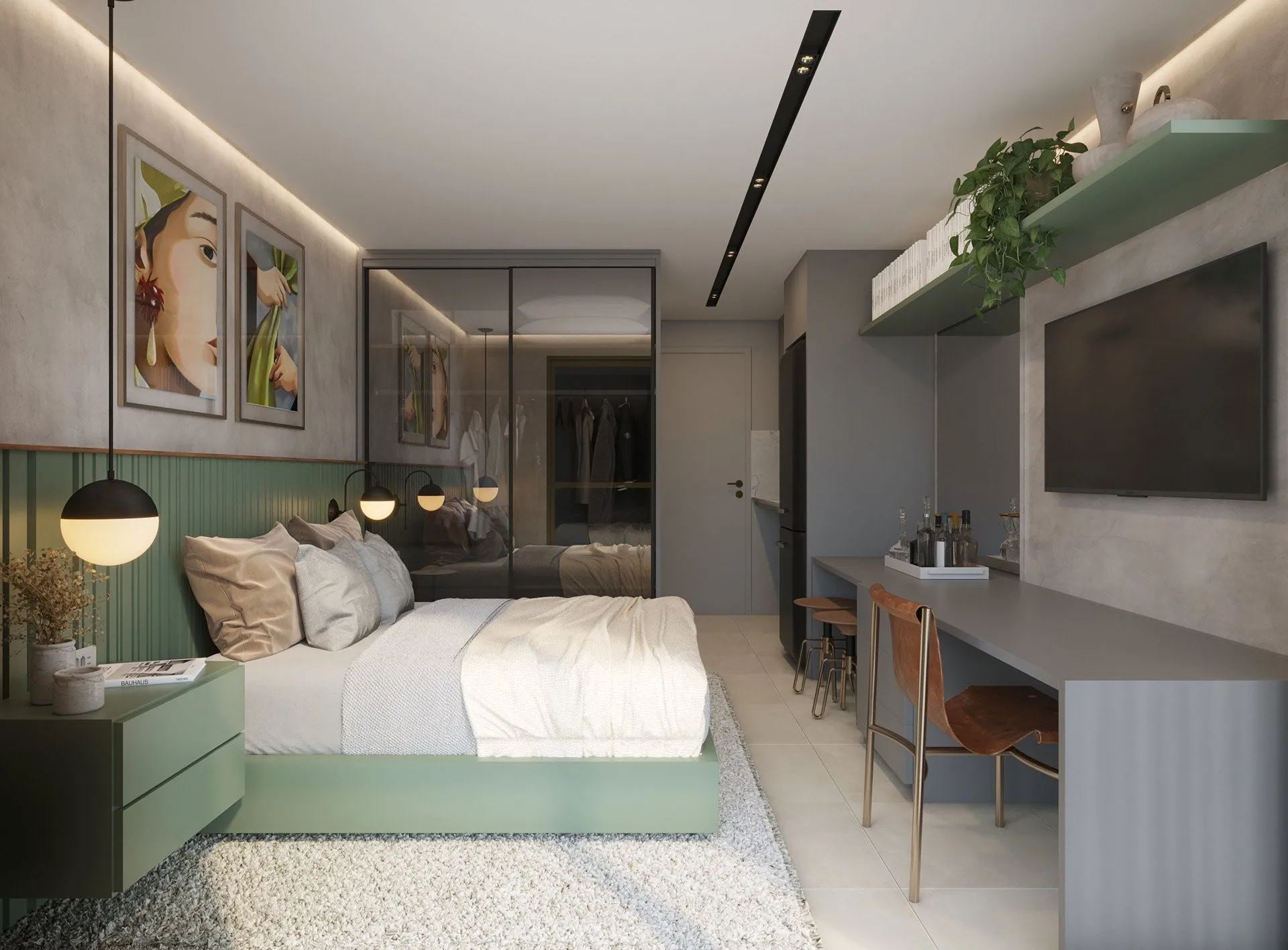 Cách thiết kế căn hộ studio sao cho phù hợp với người độc thân