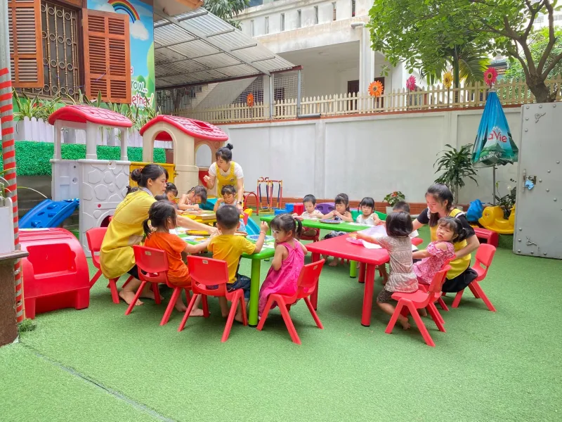 Gần chung cư VP5 Linh Đàm quận Hoàng Mai có các trường mầm non nào?