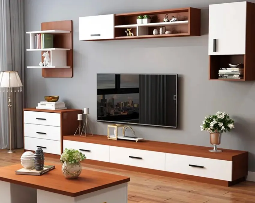 Mách bạn cách lựa chọn tủ kệ tivi phòng khách căn hộ chung cư