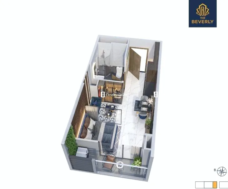 Căn Studio toà BE3 - The Beverly - Vinhomes Ocean Park