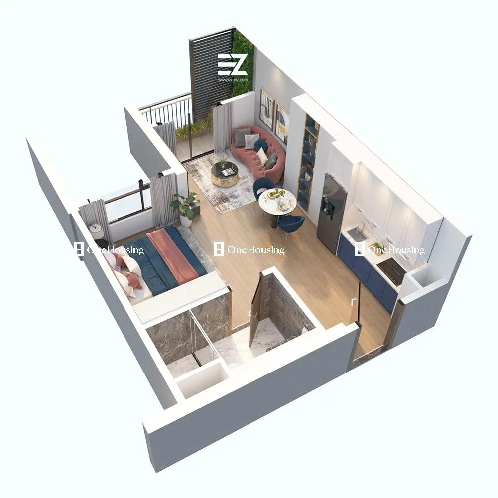 Căn Studio toà ZR3 - The Zurich - Vinhomes Ocean Park