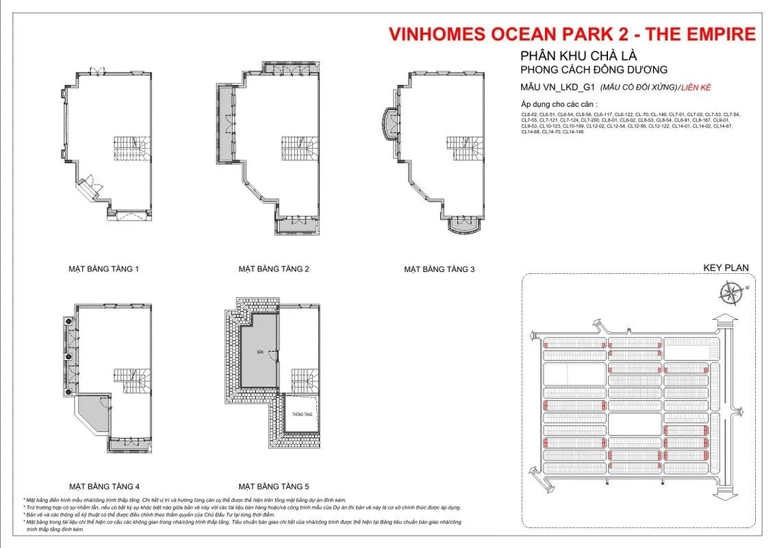 Nhà liền kề Chà Là - Vinhomes Ocean Park 2 - The Empire