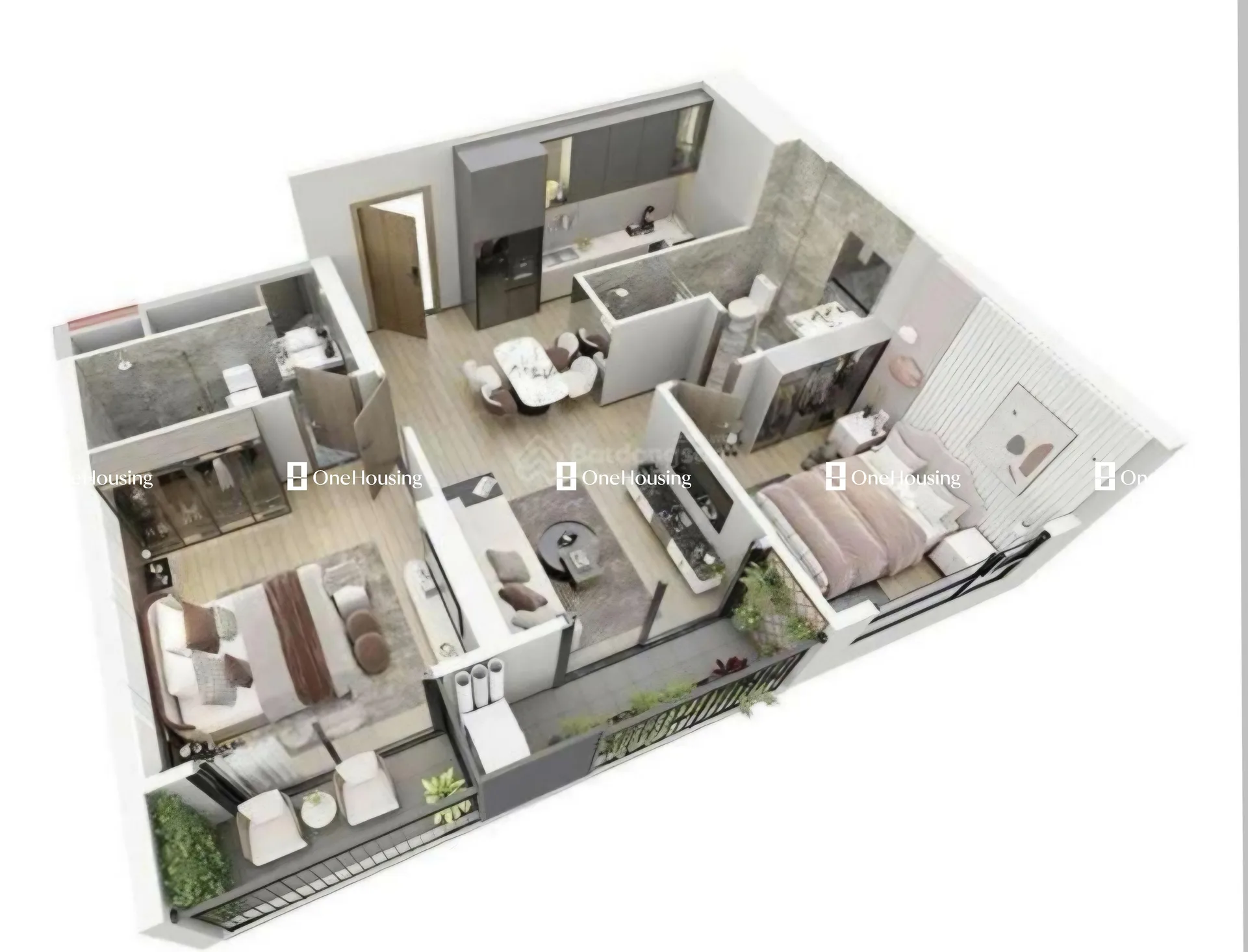 Căn 2PN toà GS6 - The Miami - Vinhomes Smart City
