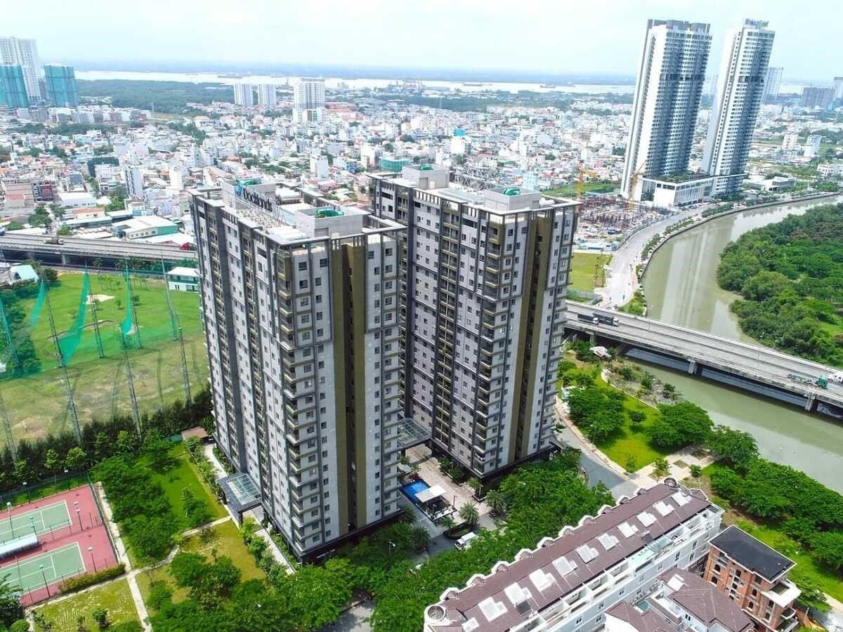 Diện tích căn hộ chung cư Docklands Sài Gòn Quận 7 là bao nhiêu m2?
