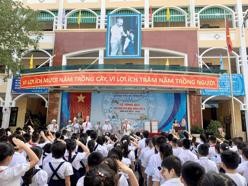 Gần chung cư 536A Minh Khai có trường tiểu học nào?