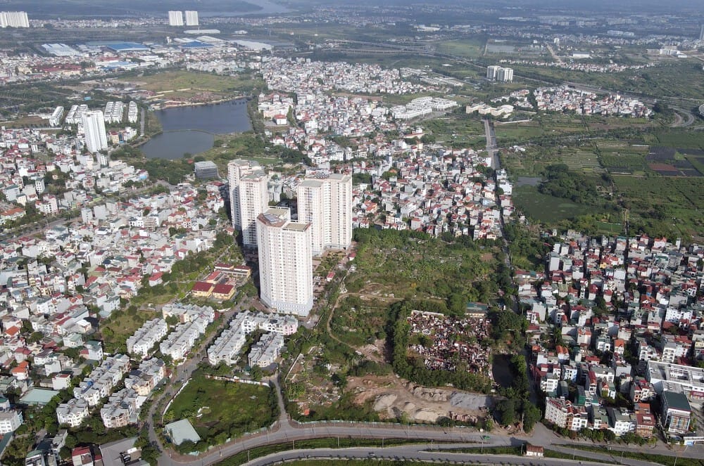 Quy mô và mật độ xây dựng khu nhà ở Thạch Bàn quận Long Biên như thế nào?