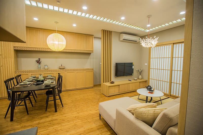 Căn hộ chung cư The Minato Residence có diện tích bao nhiêu m2?