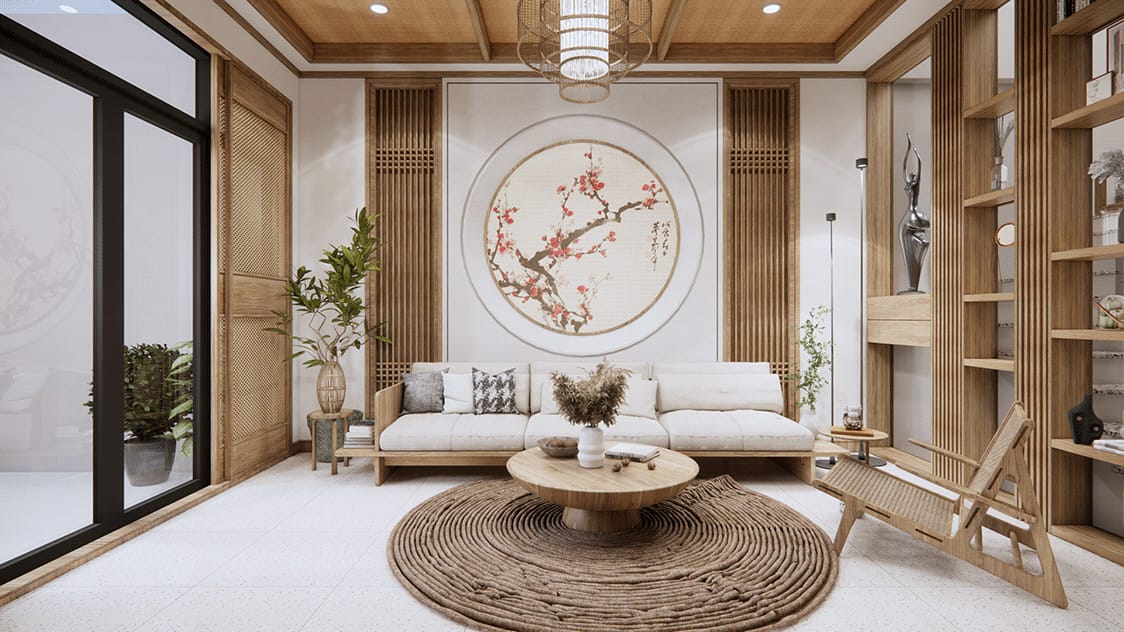Tại sao nhiều bạn trẻ chọn phong cách Japandi khi thiết kế nội thất chung cư 1 phòng ngủ?