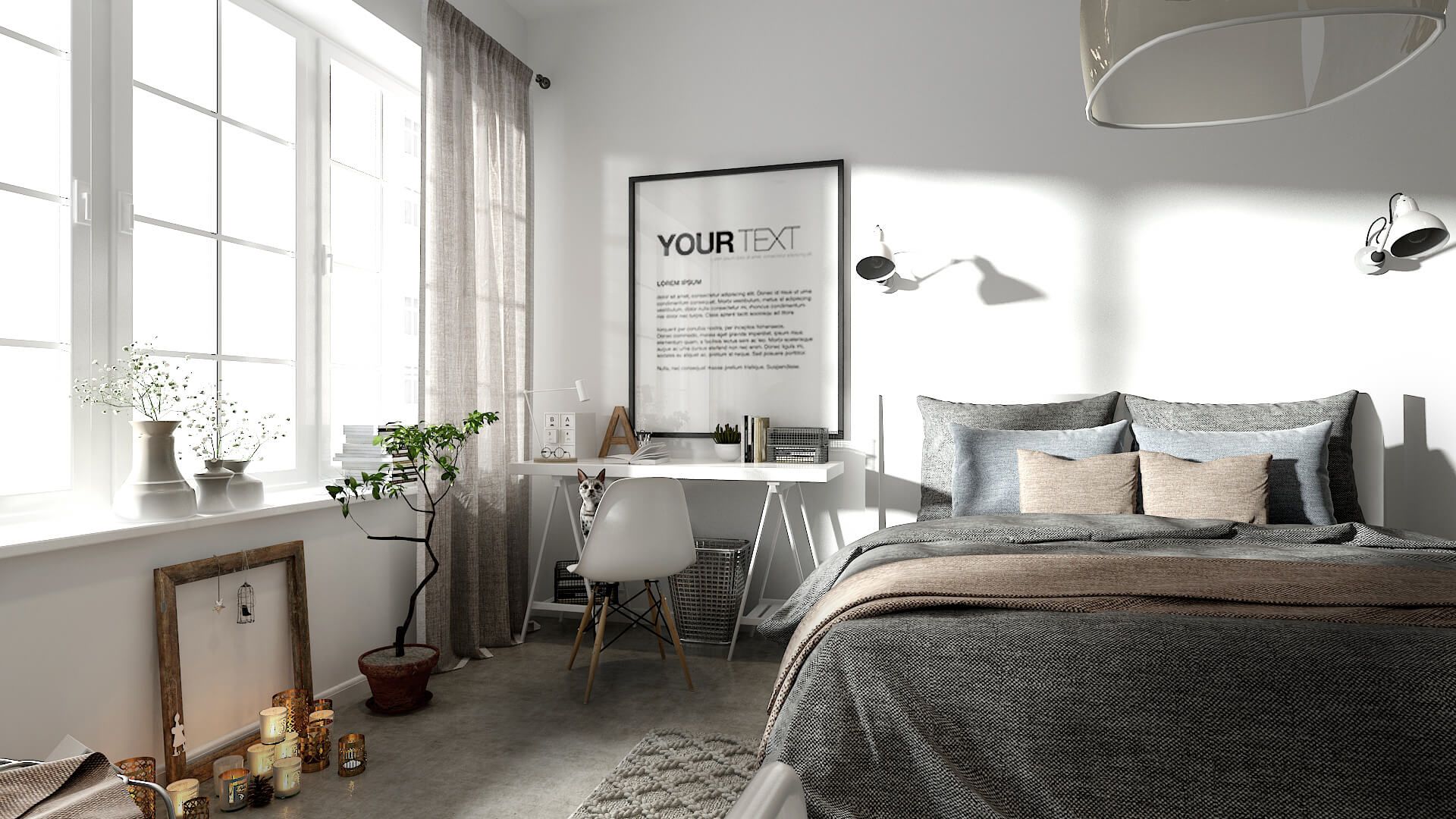 Chọn nội thất như thế nào để phù hợp với phong cách thiết kế phòng ngủ Scandinavian?