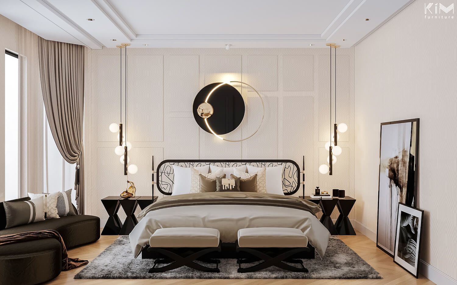 Thiết kế nội thất phòng ngủ master chung cư chuẩn khách sạn 5 sao như thế nào?