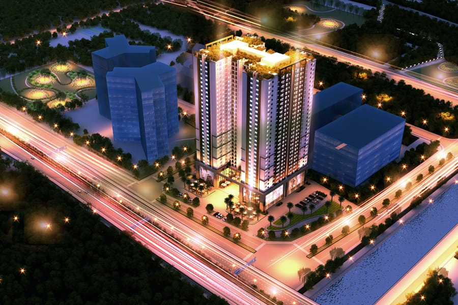 Quy mô và mật độ xây dựng của chung cư Tứ Hiệp Plaza huyện Thanh Trì như thế nào?