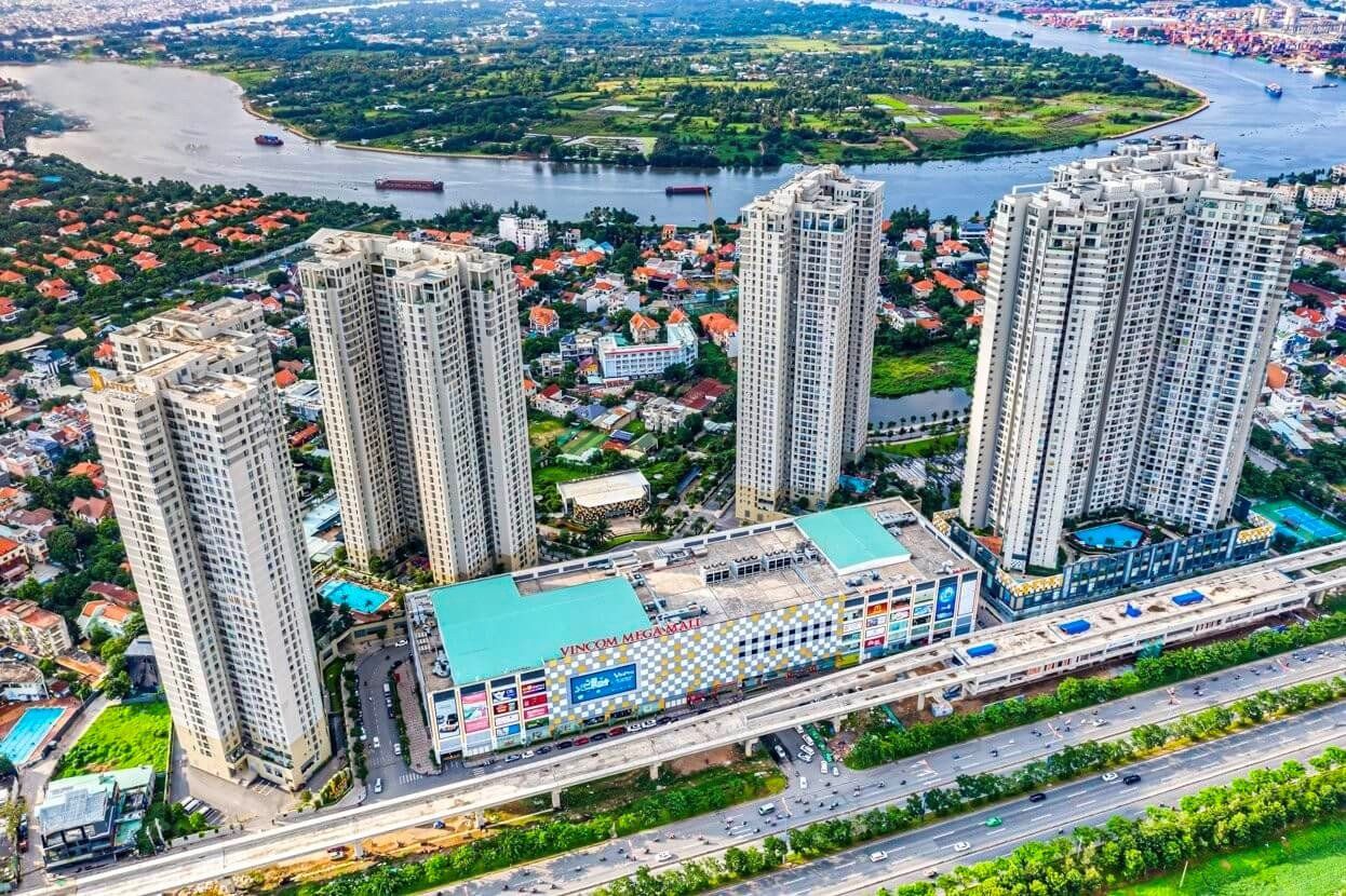 Tận hưởng view sông Sài Gòn từ căn hộ 2PN block T1 dự án Masteri Thảo Điền
