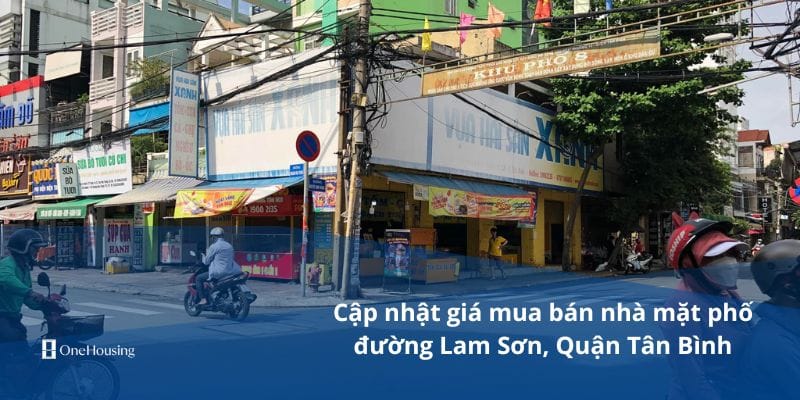 Nhà mặt phố đường Lam Sơn, Quận Tân Bình hiện có giá bao nhiêu?