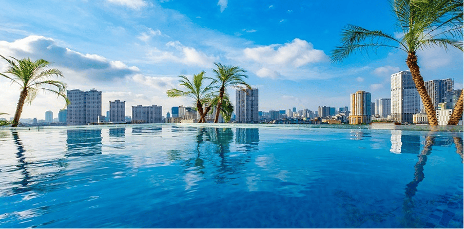 Top 10 hồ bơi sân thượng Hà Nội hút khách nhất mùa hè