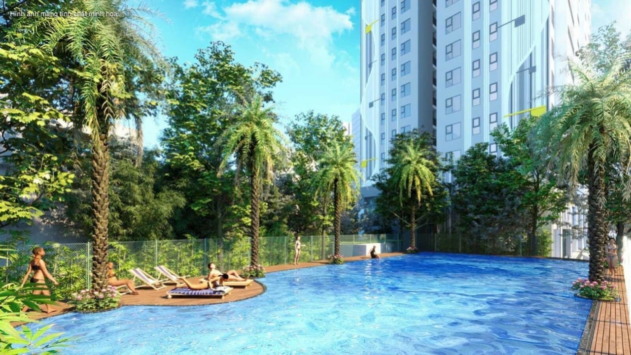 Chung cư Berriver Jardin quận Long Biên có gần bể bơi nào không?