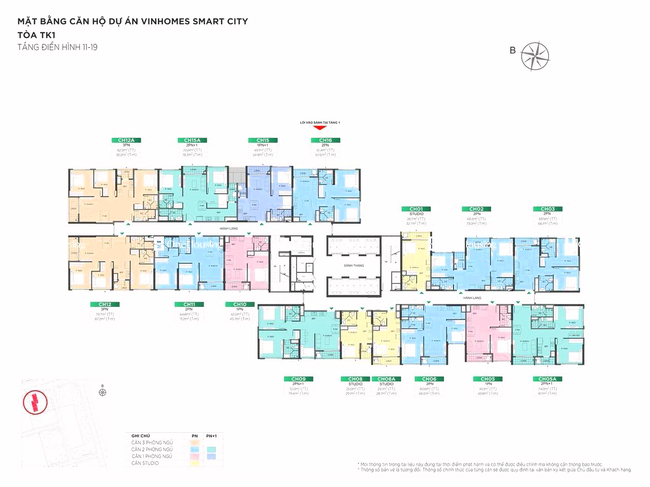 Căn 2PN toà TK1 - The Tonkin - Vinhomes Smart City