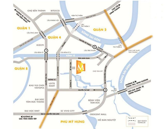 Địa chỉ chính xác dự án M-One Nam Sài Gòn ở đâu? 