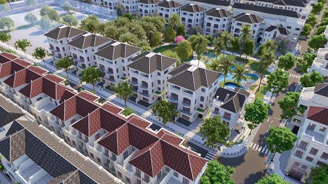 Biệt thự đơn lập nhà phố ở phân khu San Hô Vinhomes Ocean Park 2 có diện tích lớn nhất và nhỏ nhất là bao nhiêu?