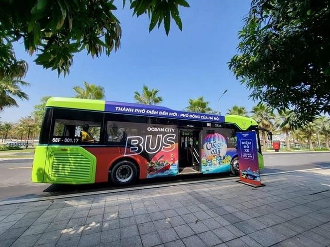 Điểm đón và giá vé xe Ocean City Bus đưa khách đi Vinhomes Ocean Park 1, 2, 3